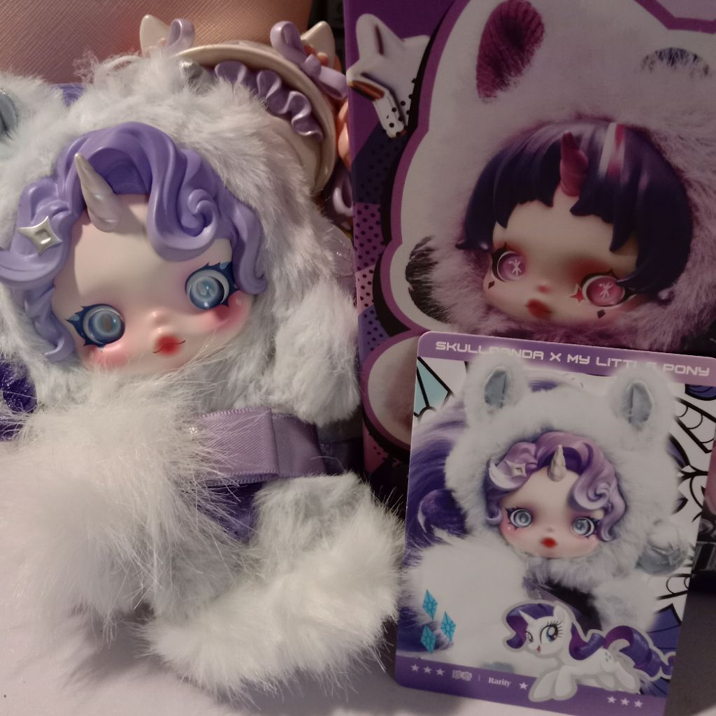 skullpanda x my little pony Rarity