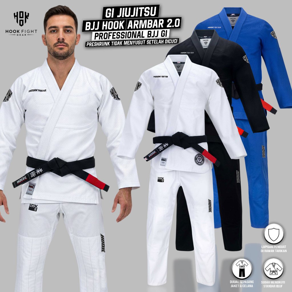 Baju Jiujitsu Hayabusa / Gi Jiu jitsu / Gi Brazilian Jiujitsu / Gi BJJ / Gi Judo Hayabusa Premium