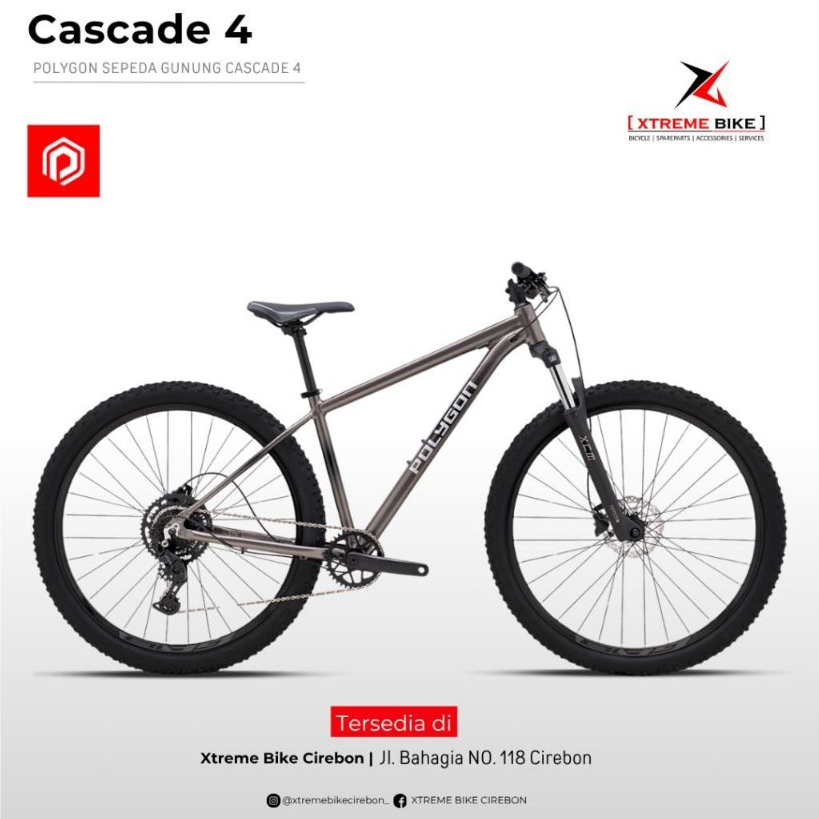 Polygon Sepeda Gunung Cascade 4 MTB 27.5 Inch | MTB XC Alloy Ringan
