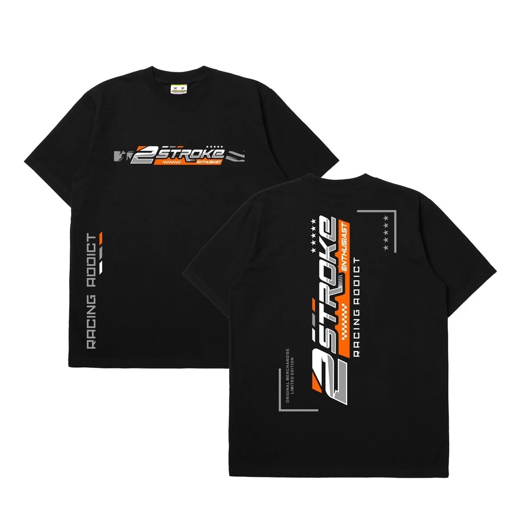 Kaos 2Stroke Vol 1 Unisex - Tshirt 2Tak 2Stroke Indonesia Tshirt TwoStroke Baju Kaos 2Tak Terbaru Ka