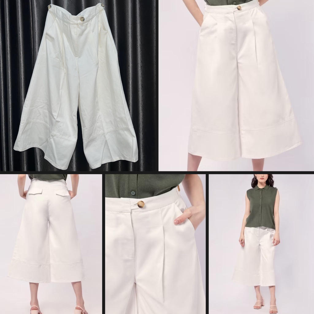 [PRELOVED] Celana Kulot Et Cetera Off White