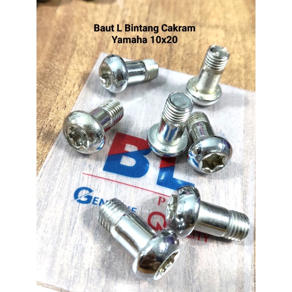 Baut L bintang Cakram 10x20 / Bintang Cakram Yamaha / cakram belakang 10x20