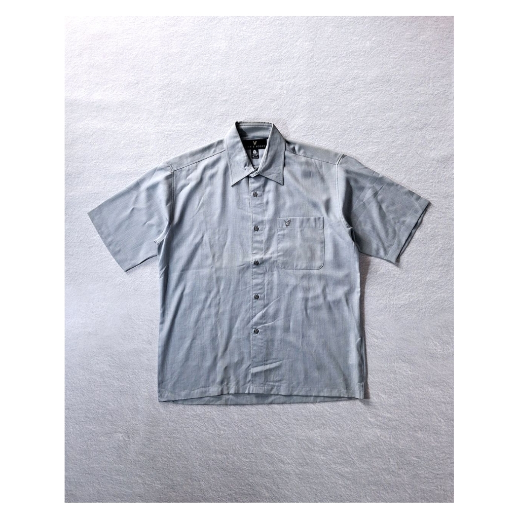 LYLE & SCOTT WOOL RICH BLEND SS SHIRT MADE IN JAPAN