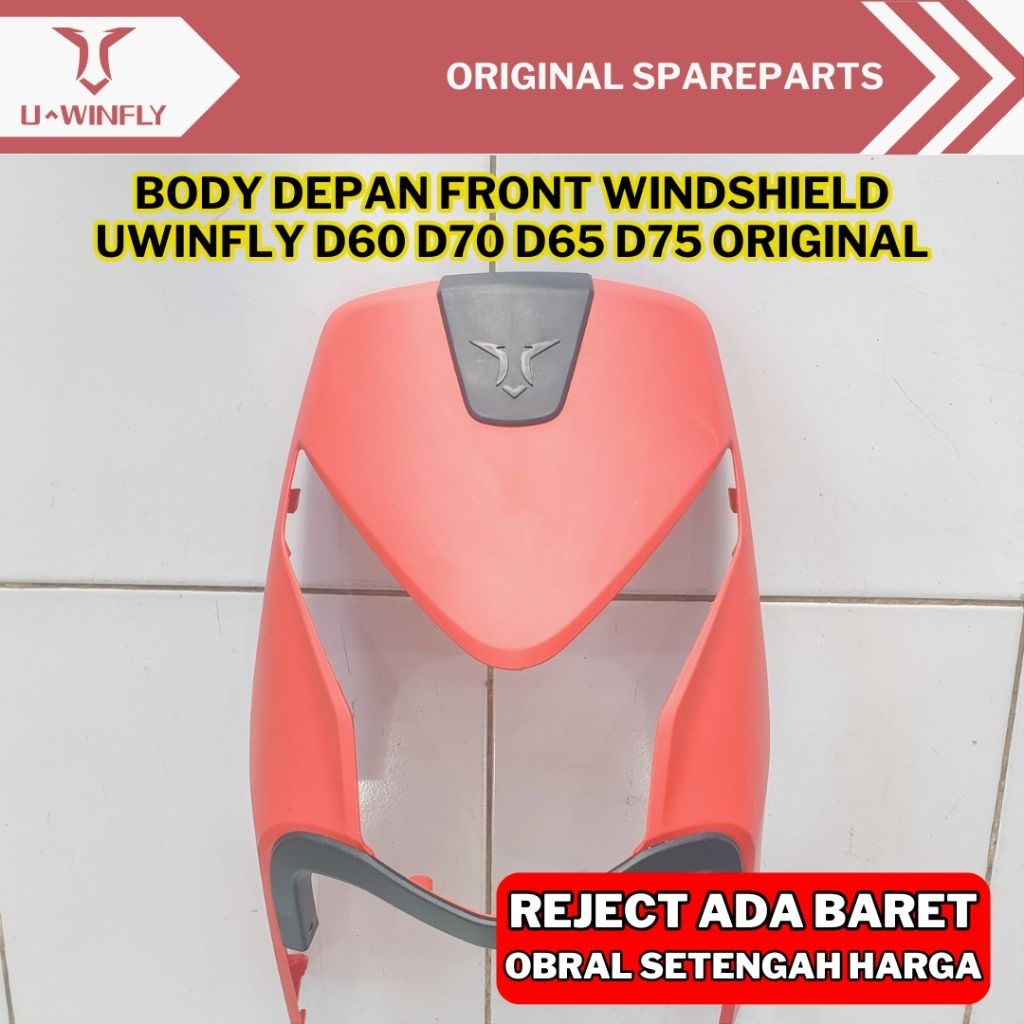 REJECT Cover Lampu Depan Sepeda Listrik Uwinfly D60 D70 D65 D75 ORIGINAL