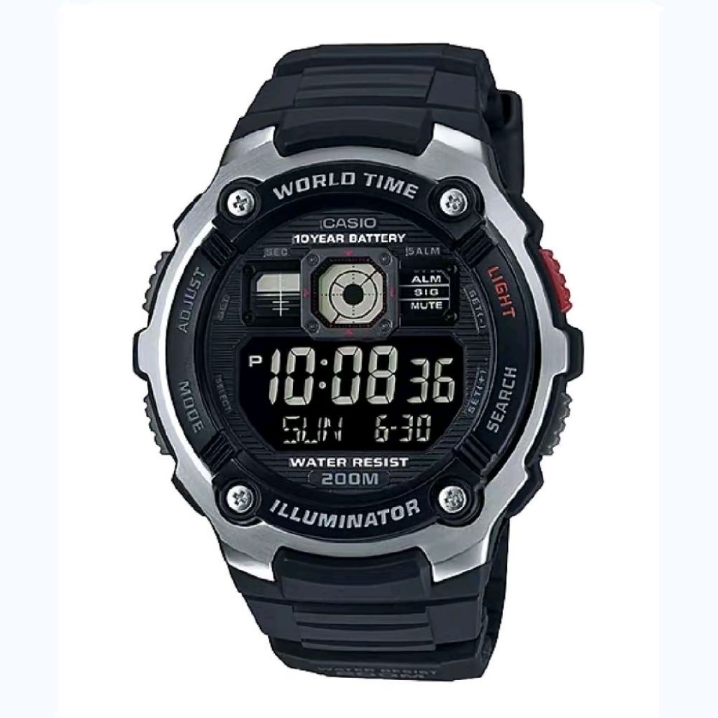 AE 2000 W Casio Jam Tangan Pria Digital,