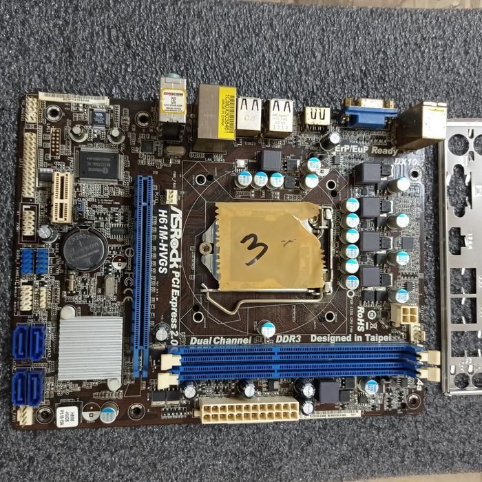 MOTHERBOARD ASROCK H61M VS DDR3 ( BERGARANSI )