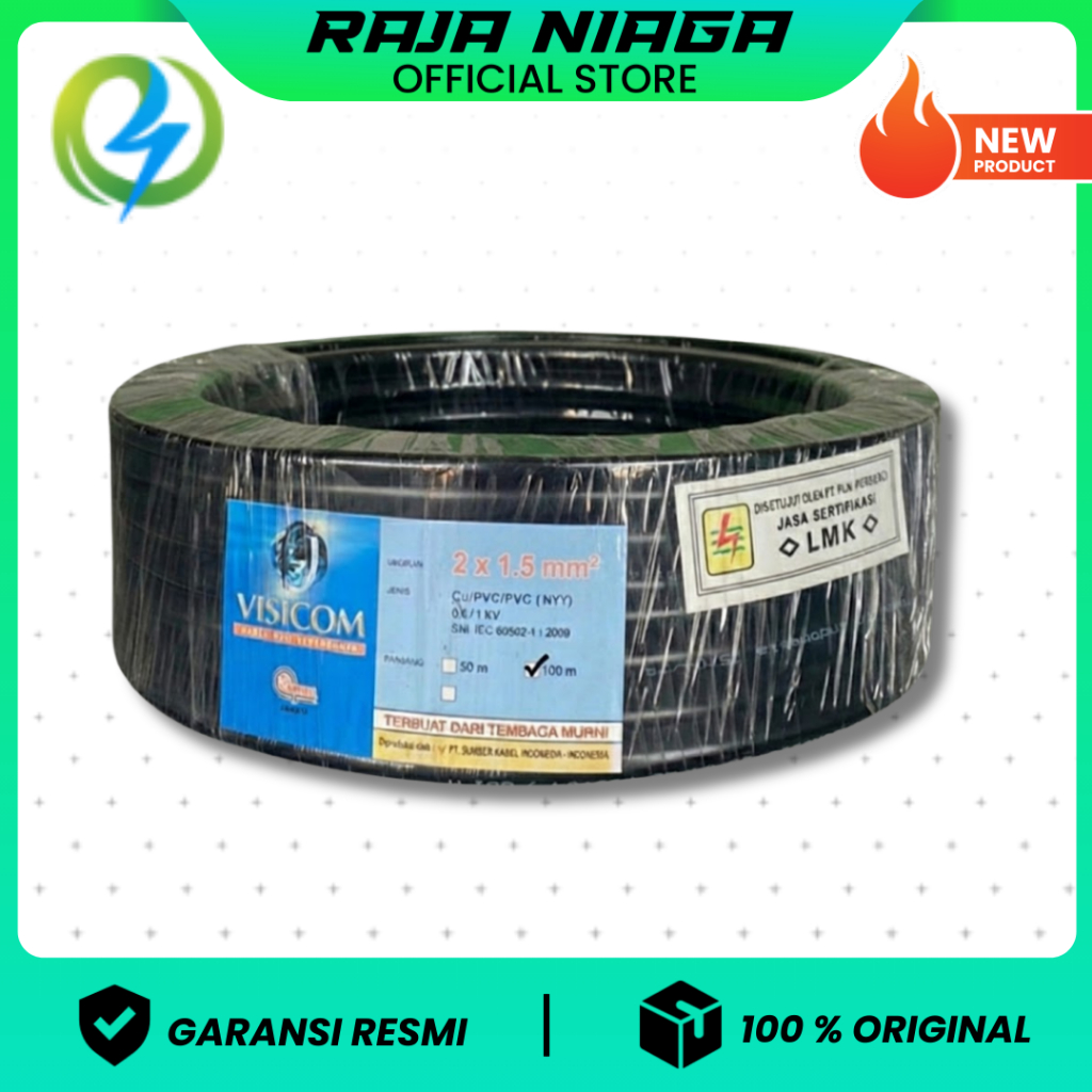 KABEL NYY 2X1.5 VISICOM 100 METER