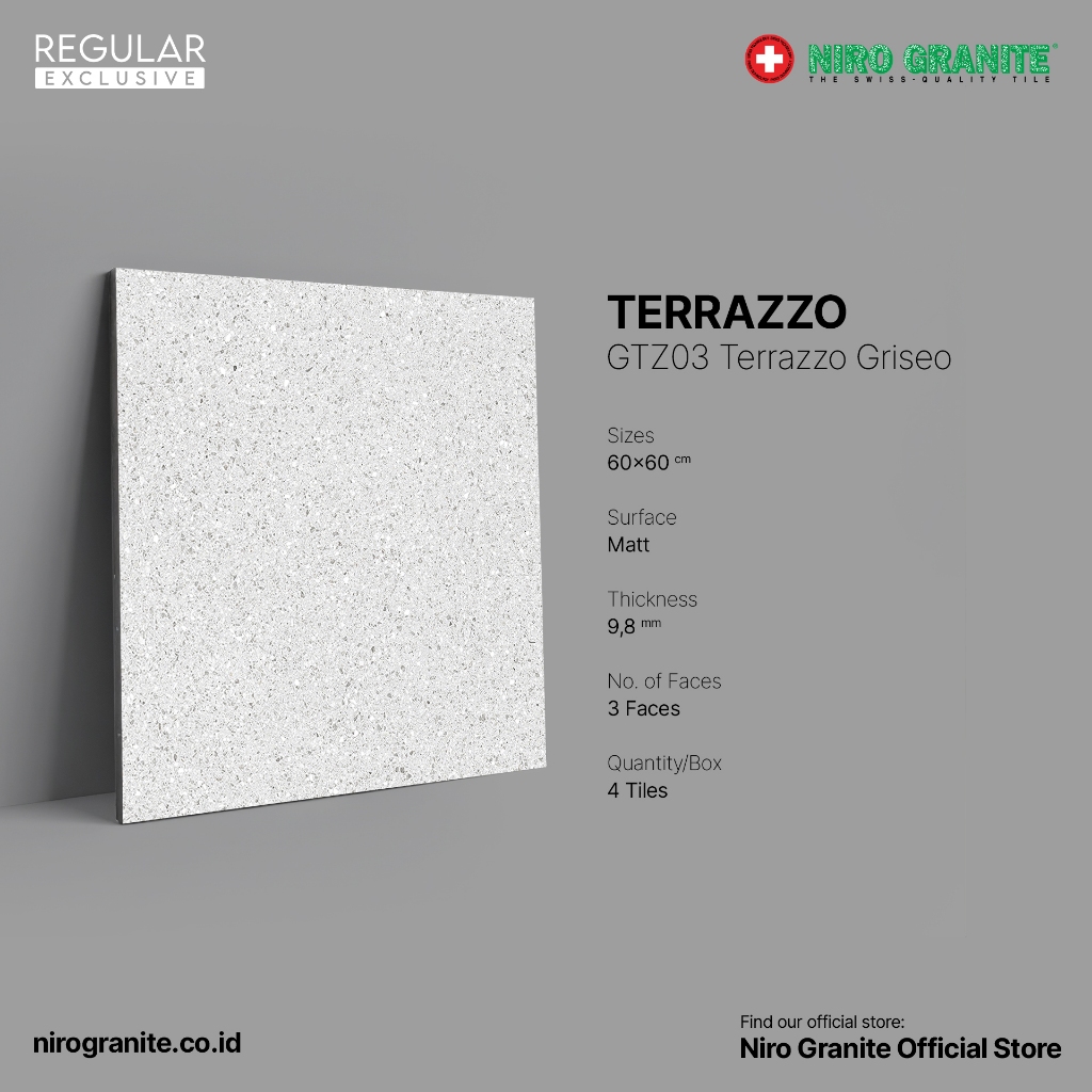 NIRO GRANITE 1st Grade - Terrazzo GTZ03 - Matt