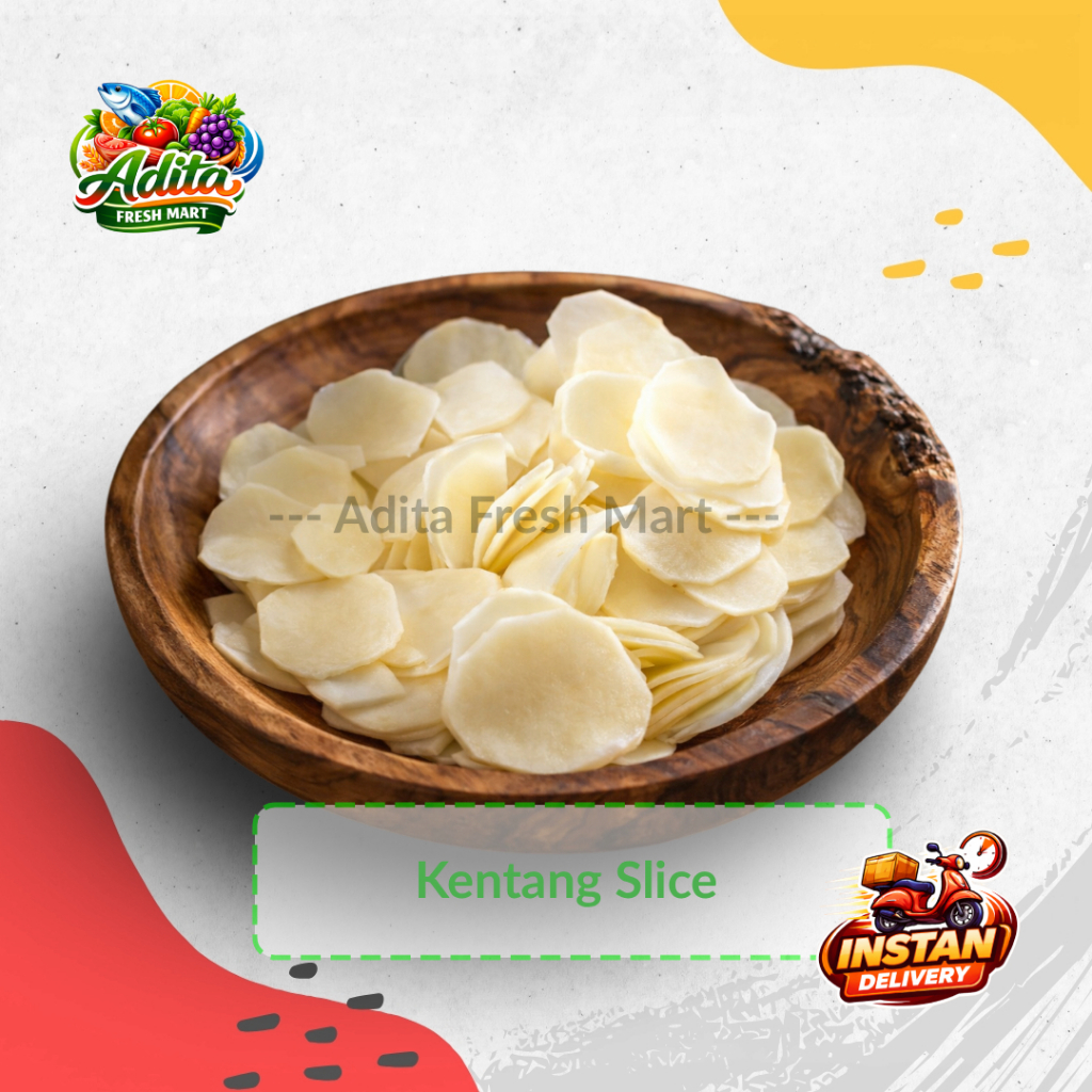 Kentang Slice | Kentang Iris Fresh