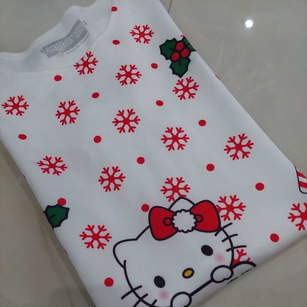DRESS ANAK hk hello kitty NATAL CHRISTMAS NEW BY THAILAND