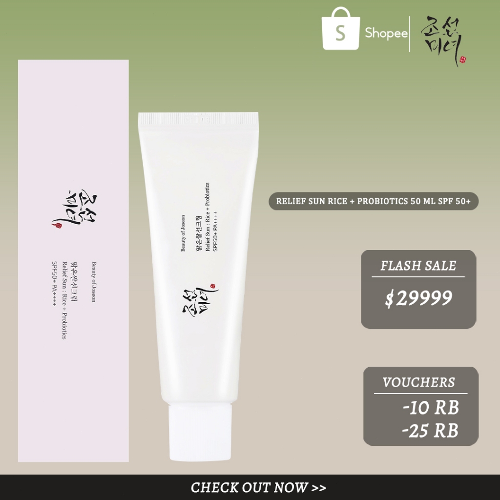 Beauty of Joseon Sunscreen : Beauty of Joseon Rice + Probiotics 50ml Korea Sunscreen