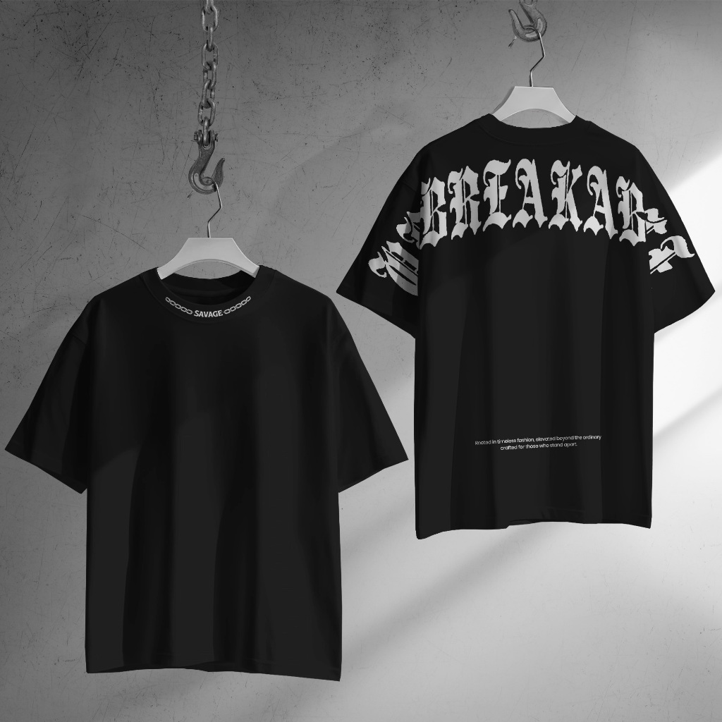 HYPERDRIP - OVERSIZE T-Shirt " UNBREAKBLE " | Kaos Oversize Unisex | Cotton Combed 20s Tebal | Baju 