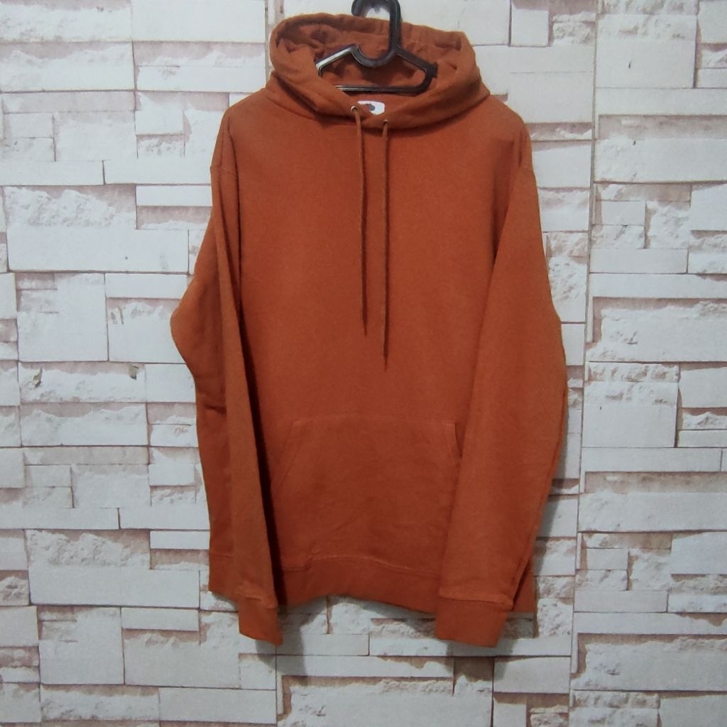 HOODIE BASIC BRWON FRUIT OF THE LOOM