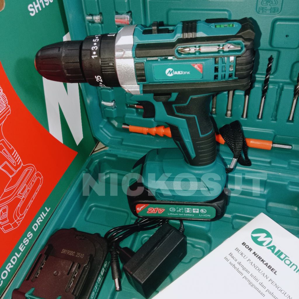 mailtank SH190 sh190 sh 191 / KKO by mailtank KK12 mesin bor cas set cordless bor beton tembok bater