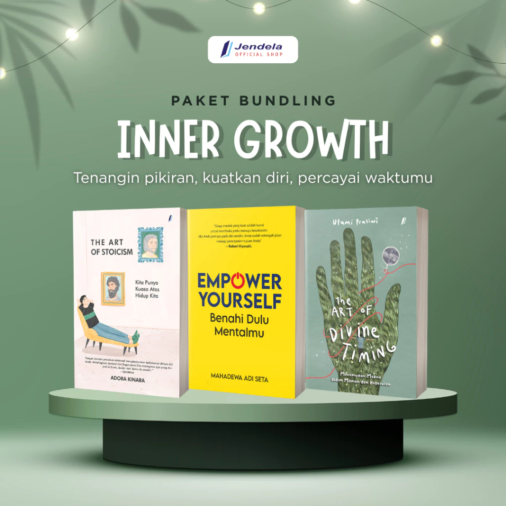 Paket Bundling Buku Motivasi 100 Ribu dapat 3 Buku Inner Growth - The Art Of Stoicism Empower Yourse