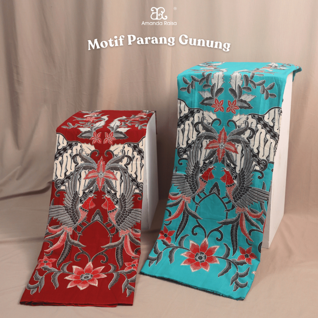 Bahan Kain Batik Meteran Potongan Motif Parang Gunung