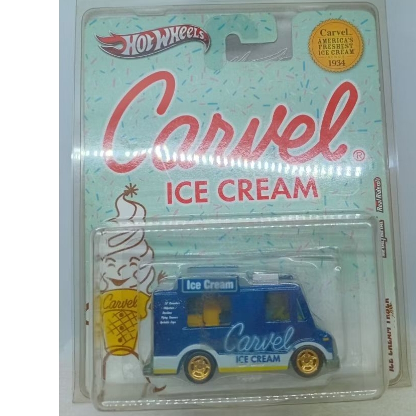 Hotwheels Carvel Ice Cream Truck  Real Riders Include Protector