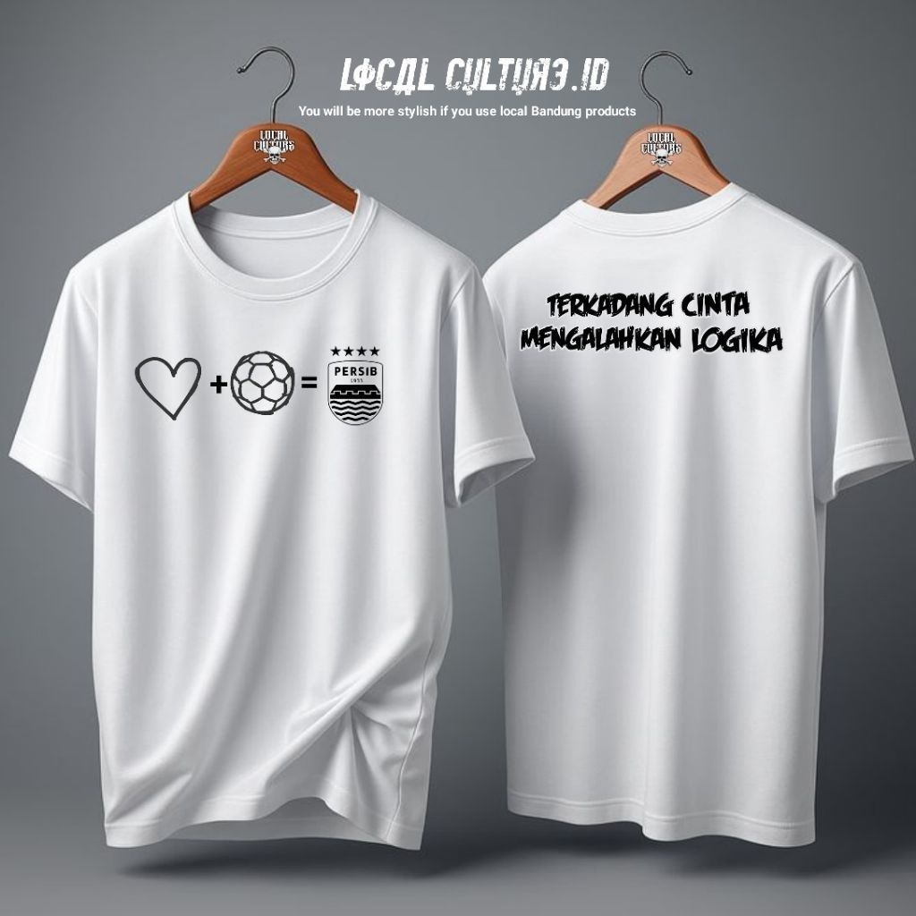 Lokal Culture t-shirt terkadang cinta mengalahkan logika