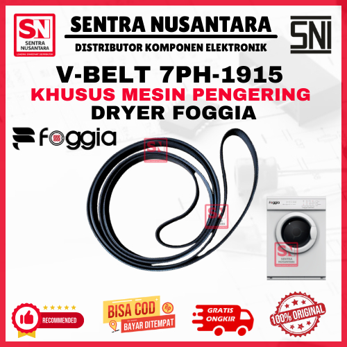 KARET MESIN PENGERING 7PH-1915 FOGGIA ORIGINAL| BELTING DRYER LAUNDRY FOGGIA 7PH 1915 ASLI | VANBELT