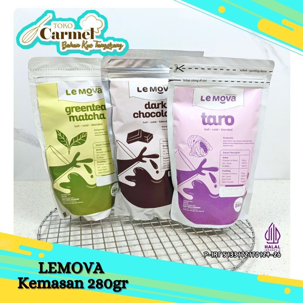 Powder Drink Instant LEMOVA Aneka Rasa 280gr - Bubuk Minuman Premium Banyak Rasa