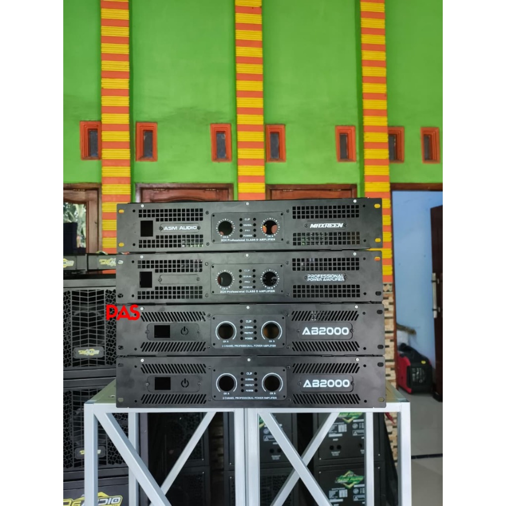 Box Power 2U 2CH Plat Besi 1,2mm Custom Nama, Mundur 30 cm