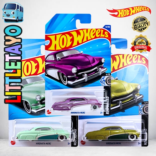 Hot Wheels Hirohata Merc Hijau Emas Ungu Diecast Mobil Muscle Classic
