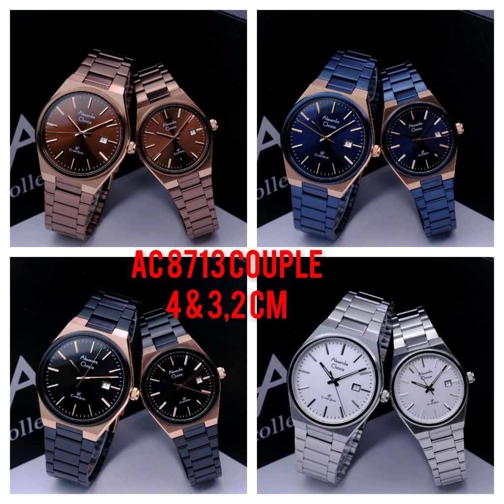 JAM TANGAN ALEXANDER CRISTIE COUPLE AC 8713 /AC 8684 ORIGINAL GARANSI RESMI/ALEXANDRE CHRISTIE