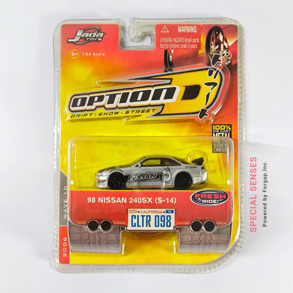 Jada Toys Option D 98 Nissan 240SX S 14 Greddy Livery