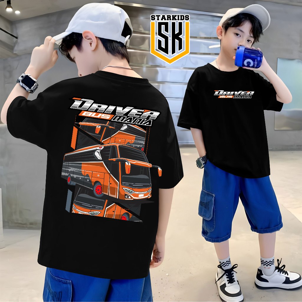 kaos anak  DRIVER bus mania baju bis telolet kids panda jet bus 5