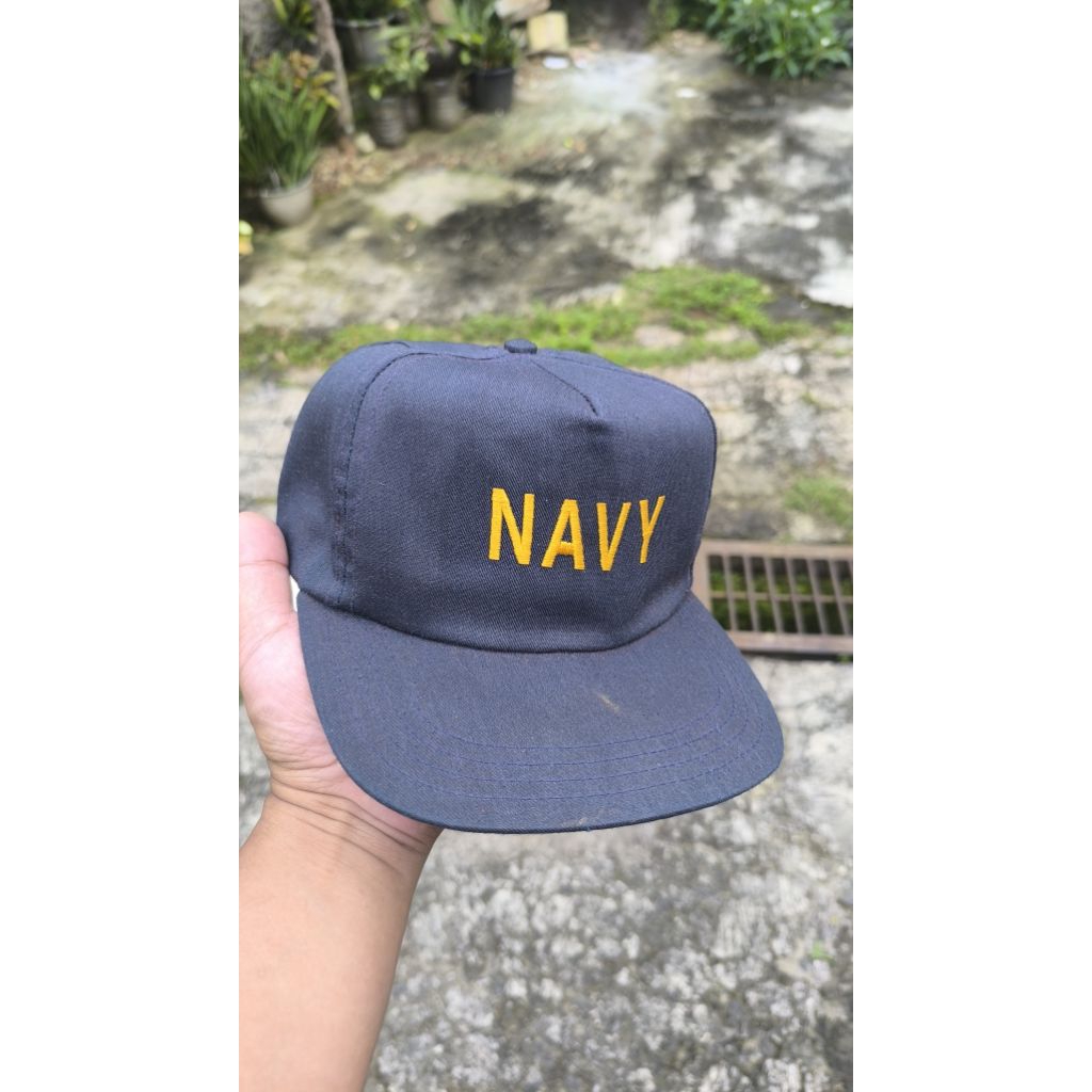topi vintage usa navy