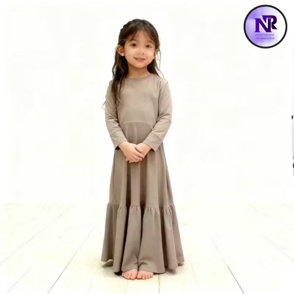 Diana Gamis Anak 1 remp / Baju Gamis Anak 1-15 Tahun Sepandek Jersey