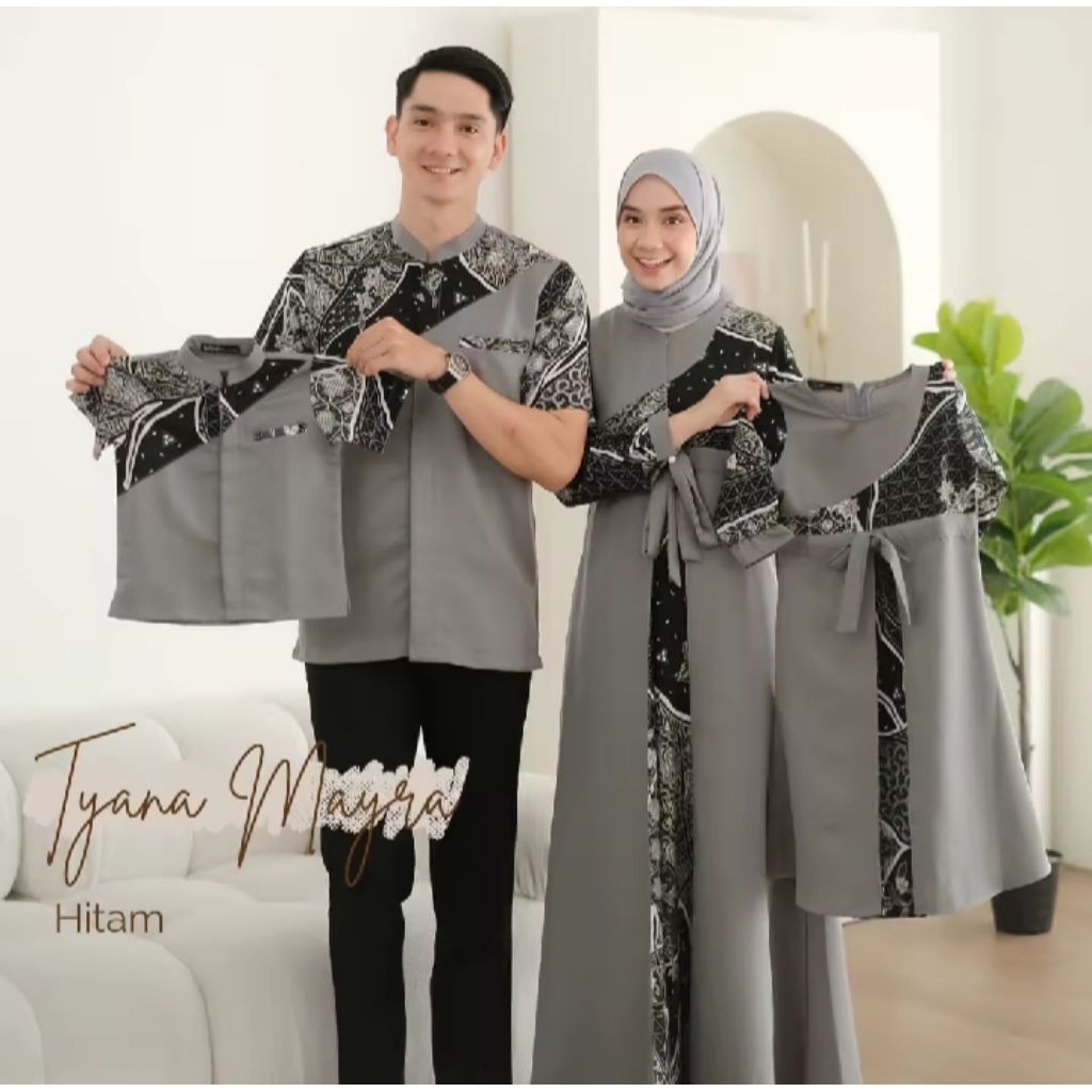 Mayra Busana Muslim Keluarga - Set Couple Busana Muslim Keluarga | Set Couple Gamis Family - Gamis K