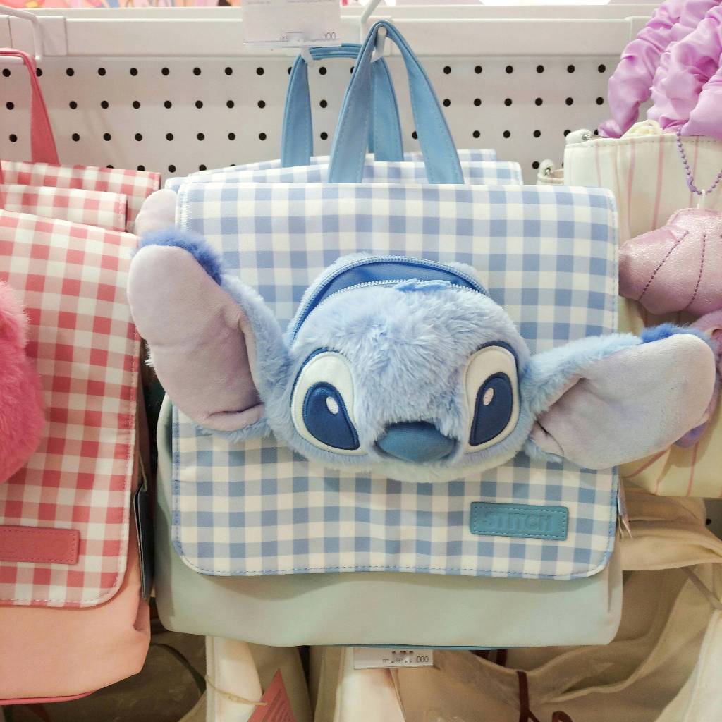 Qyounger Ransel Disney Stitch Biru Tas Sekolah Backpack Tas Kado Hadiah Maianan Anak Sekolah