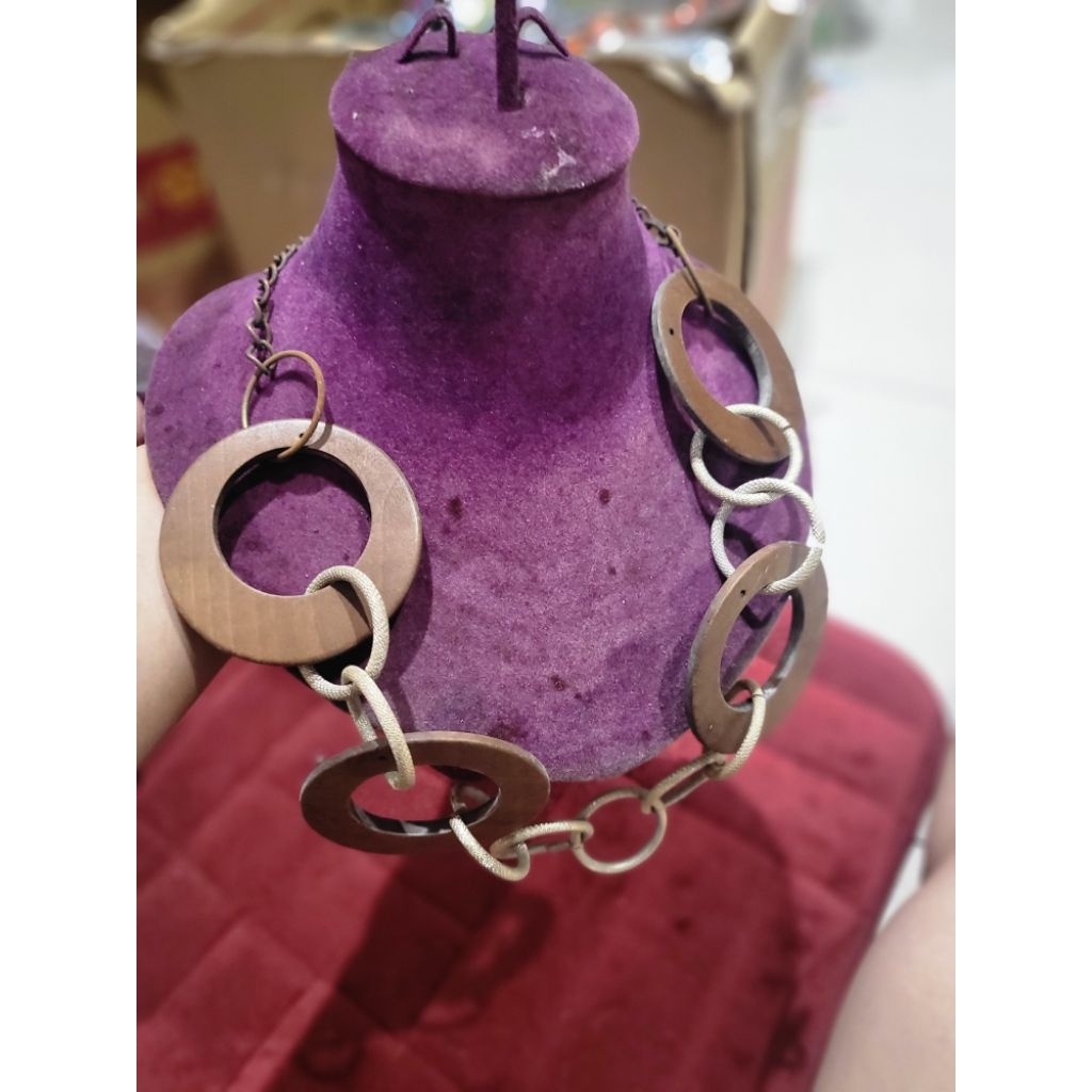 aksesoris kalung etnik murah batu