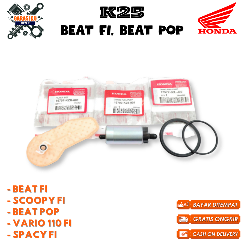 rotak beat fi original - paket rotak pulpam Honda Beat Fi K25