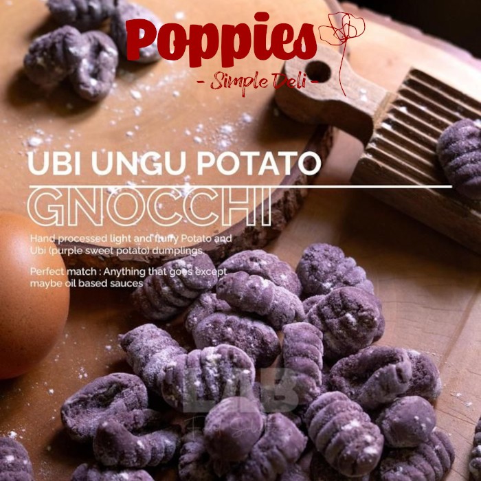 Gnocchi Purple Ube - Pasta Kentang Ubi Ungu - The Lab Food Solution - 500gr