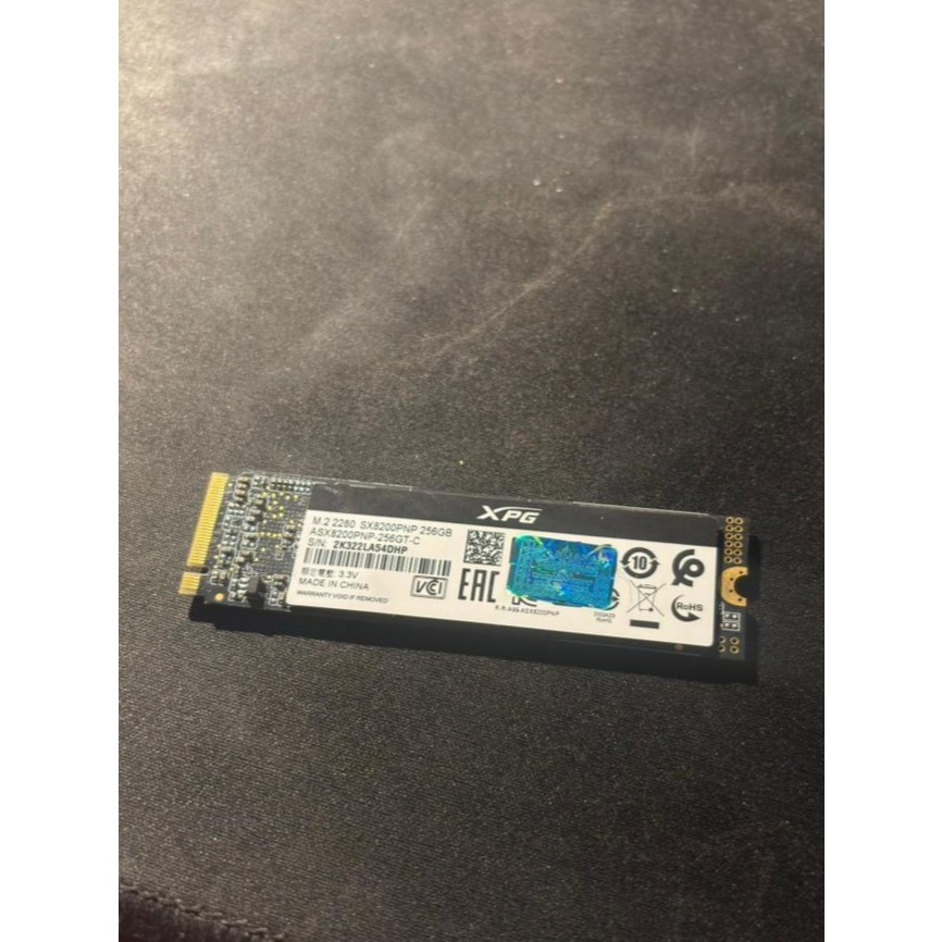 SSD NVME Adata XPG SX8200 Pro 256gb