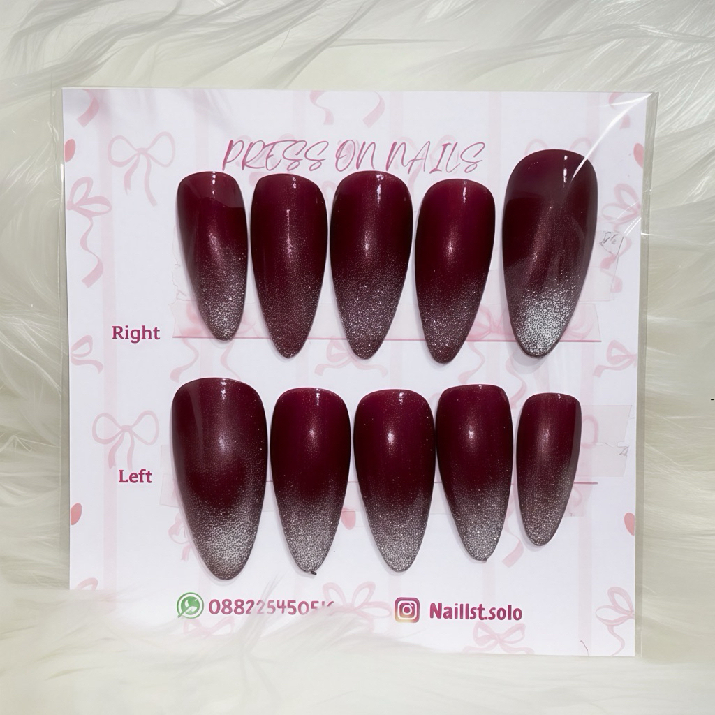 CAT EYE Nail art kuku palsu + lem| Kuku palsu nail art| Kuku palsu + lem| Kuku palsu nail art + lem|