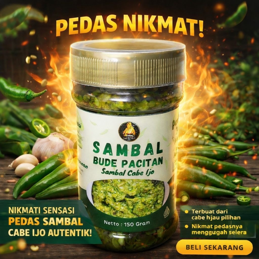 Sambal Cabe Ijo Khas Bude Pacitan 150 g