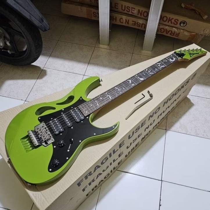Gitar ibanez jem pia custom PU GNB korea new