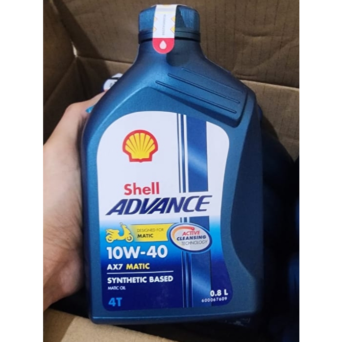 SHELL Oli Shell AX 7 Matic 800ml 10W40 Untuk Mesin Mobil Pelumas Motor
