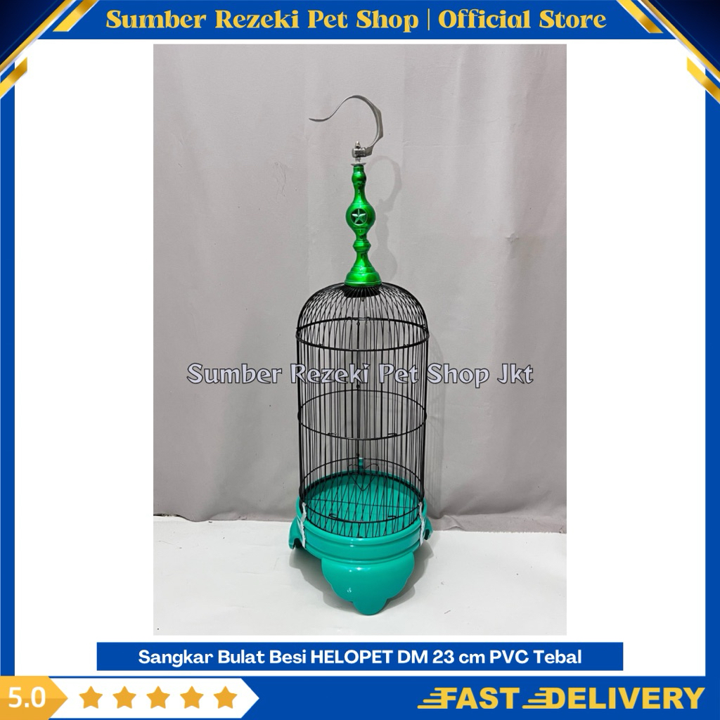 Pleci PVC TEBAL Helopet Tosca Pion Chrome Hijau Sangkar Burung Pleci Burcil Burung Kecil Kandang Bur