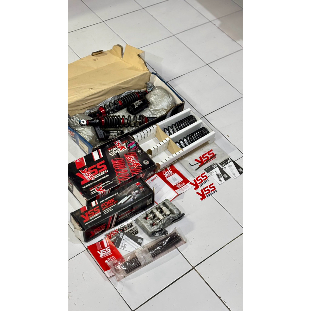 shockbreaker YSS G SPORT depan dan belakang Honda PCX 160 original YSS