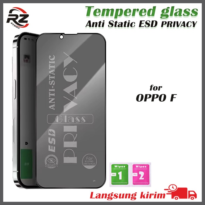 TG PRIVACY FULL KACA anti static SPY OPPO F1S F5 F7 F9 F11 F15 F17 F19 K3 K5 R17 R17 PRO PLUS pelind