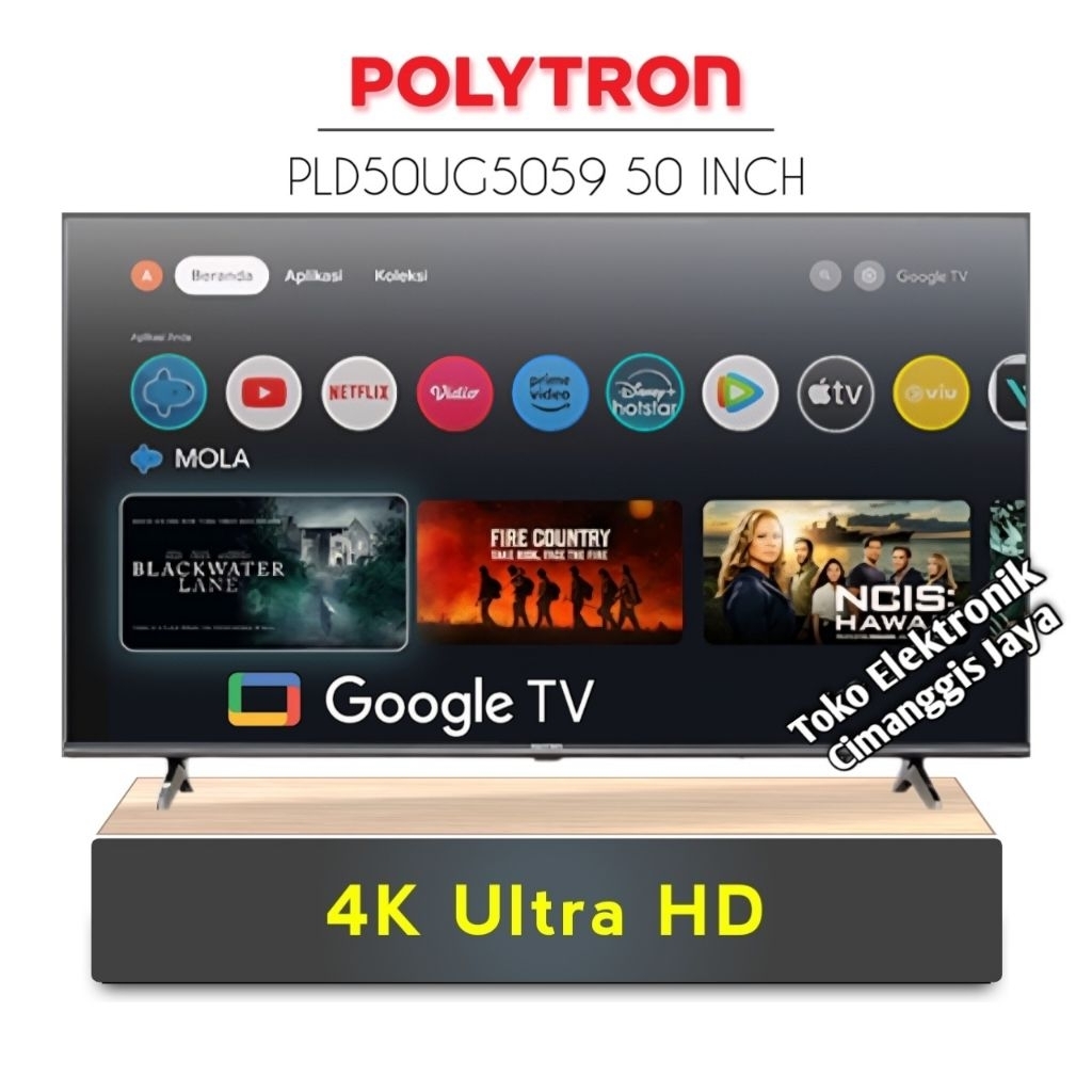 google android smart tv led Polytron 50 inch dan 55 inch digital PLD50UG5059 PLD55UG50T9