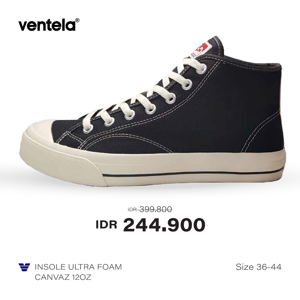 Ventela Basic High Black Natural