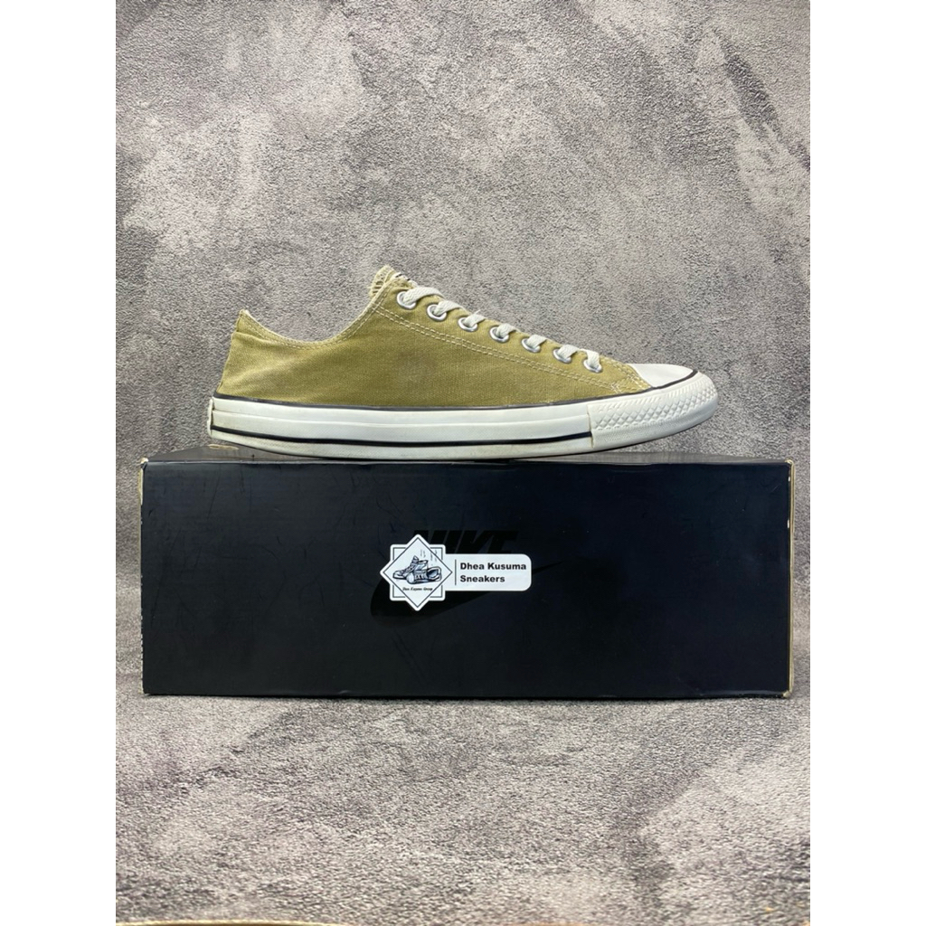 Sepatu Second Converse Chuck Taylor All Star Lo ‘Olive Green’ Size 43 Original Guarantee 100%
