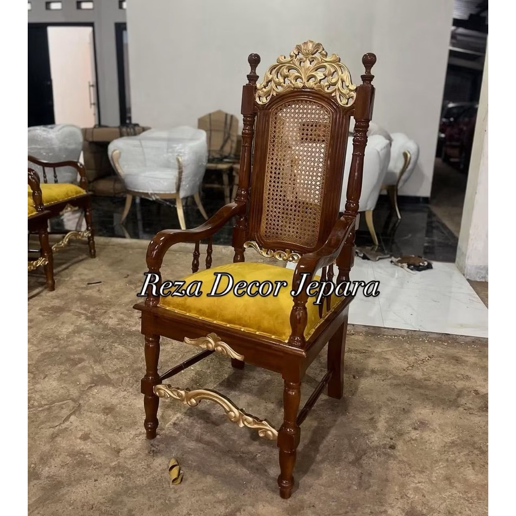 kursi raja jati / kursi raja rotan / kursi photoboth