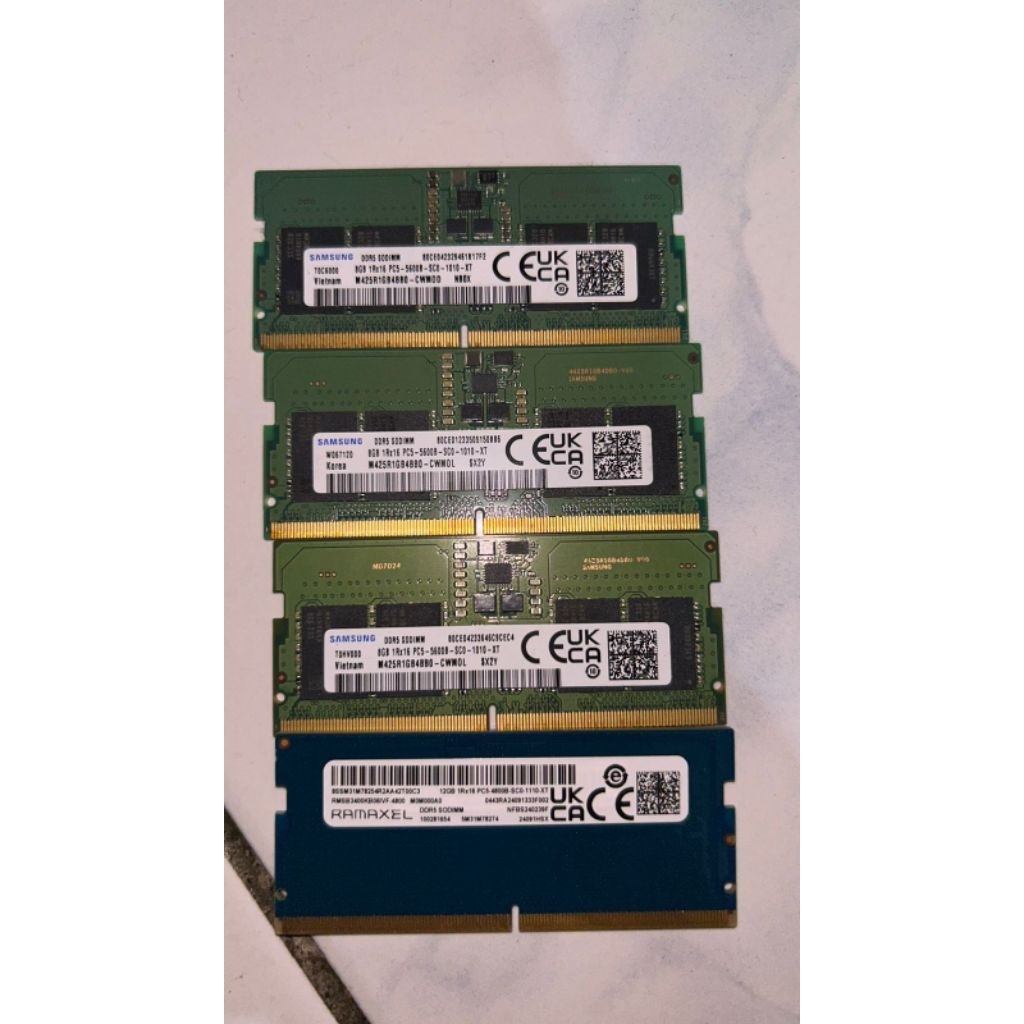 RAM SODIMM DDR5 8GB 5600 & 12GB 4800