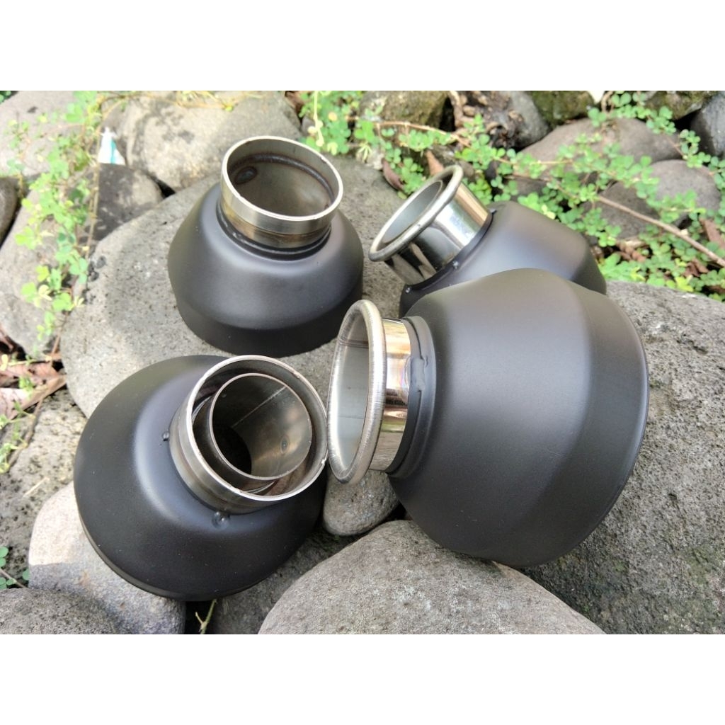 dop moncong tutup knalpot shijiro dan kenochi 4 in lebar 9,9 cm out 38 dan 50 tipe copy CMS tsugigi,